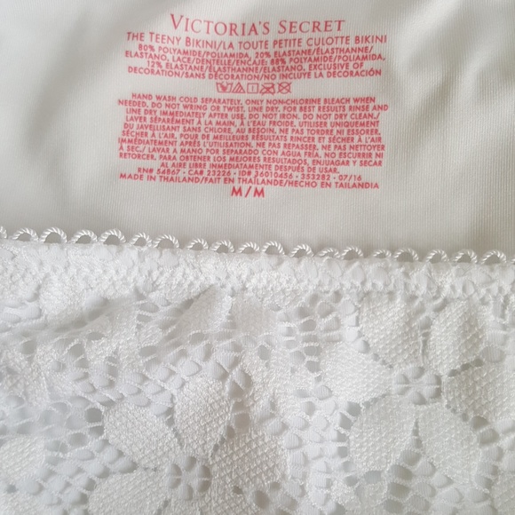 NW Victorias Secret Lace Floral Charms Ties Bikini - Picture 6 of 8